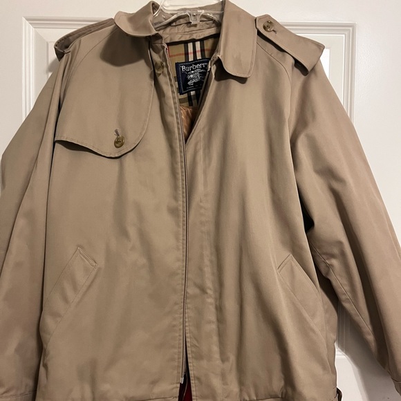 Vintage Burberry London beige Detachable Hood Trench Rain - Picture 3 of 7